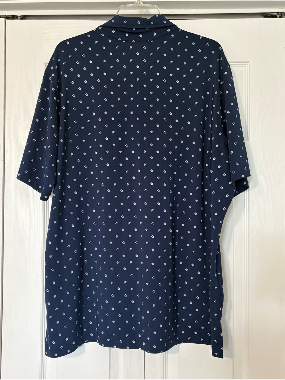 Fairway & Greene Men's "The Connors" Star Polo in navy blue - Picture 3 of 6